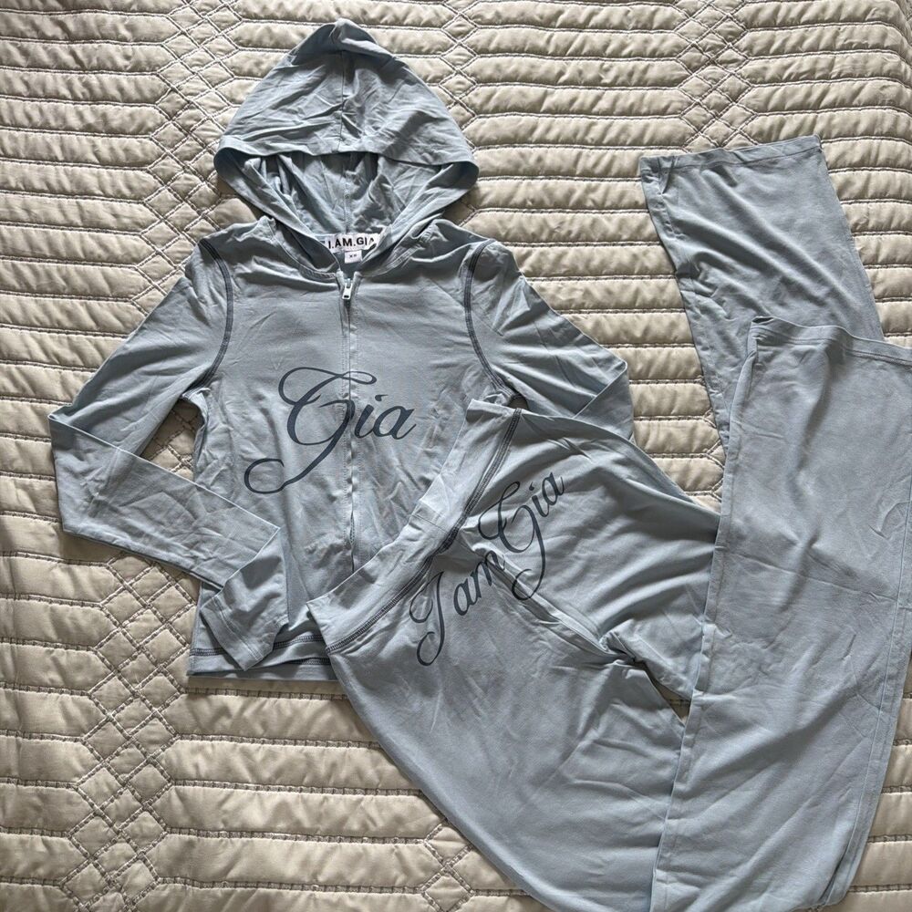 I.AM.GIA. Blare Hoodie & Trackpants Set BABY BLUE XS